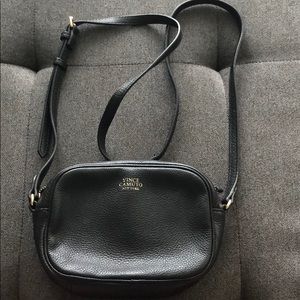 Vince Camuto Black and Gold Crossbody